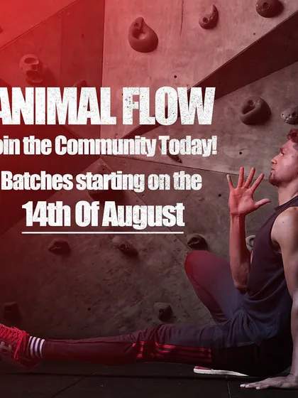 Registration is open for our online Animal Flow beginners batch. DM us to register and start your flow journey with us.