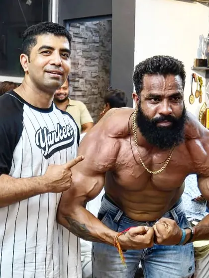 With my champion Bantu Rathore. He'll be back in a few weeks, better than ever. We are always planning the next victory.