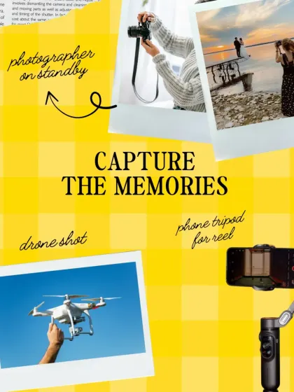 Don't forget to capture the memories! We always recommend having a photographer on standby or even a drone to get that perfect shot of the moment you get down on one knee.