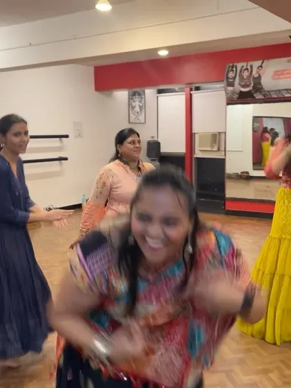 A candid shot of pure joy during our Garba Night. These are the moments we cherish as a dance family.