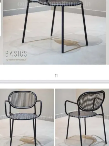 When it comes to high-quality, stackable outdoor chairs, we are the place to go. This image shows one of our popular designs from the 'Basics' collection.