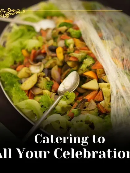 Catering to all your celebrations with a vibrant platter of grilled vegetables. This dish highlights our commitment to fresh, healthy, and delicious food options.