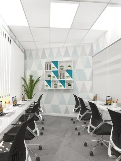 A duplicate of image 77, showcasing a bright and organized open-plan office layout.