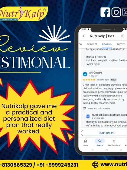 "A practical and personalized diet plan that really worked." This feedback shows how our holistic approach helps clients feel healthier, more energetic, and in control of their eating habits.