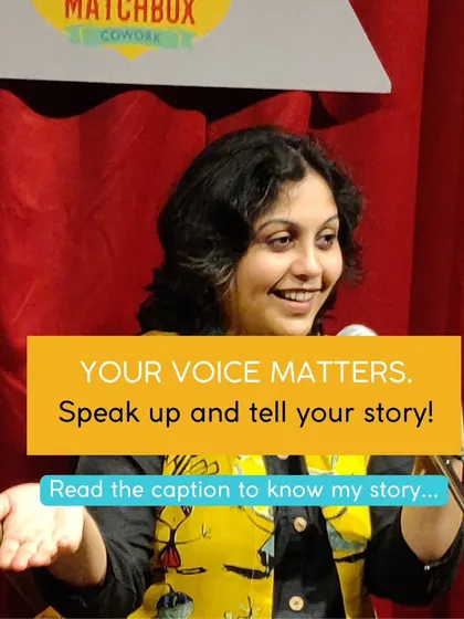 My first job as a software engineer was a lesson in the importance of speaking up. I was too scared to ask for help and felt like a failure. That experience taught me that your voice matters, a lesson I now teach every child I meet.