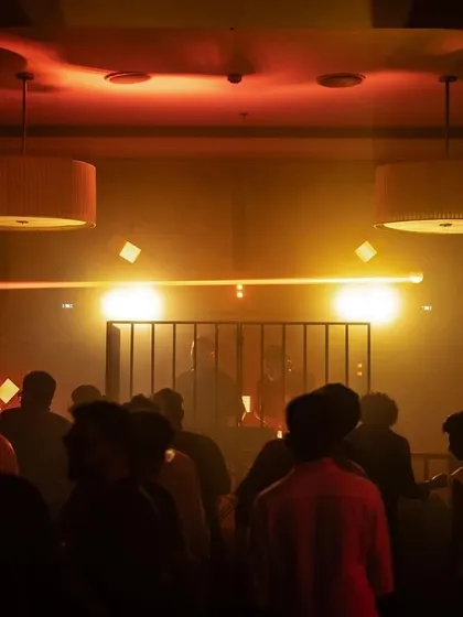 The unique architecture of our ballroom, with its modern light fixtures, adds to the ambiance of our DJ nights. The space itself becomes part of the experience.