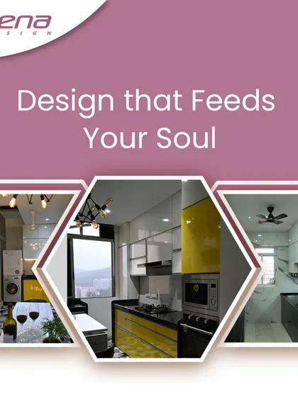 A collage showcasing three different kitchen designs, from a bold yellow contemporary style to a sleek grey one, demonstrating our versatility in kitchen interiors.