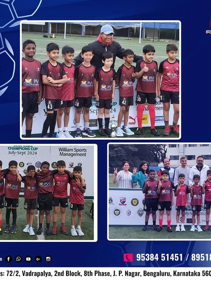 More snapshots of our U-9 team celebrating their Runner-Up trophy at the WSM Championship. A proud moment for the players, coaches, and parents.