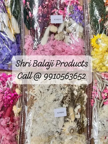 A variety of my dried flower kits, showcasing the different color combinations available. Each kit provides a great assortment for your crafting needs.