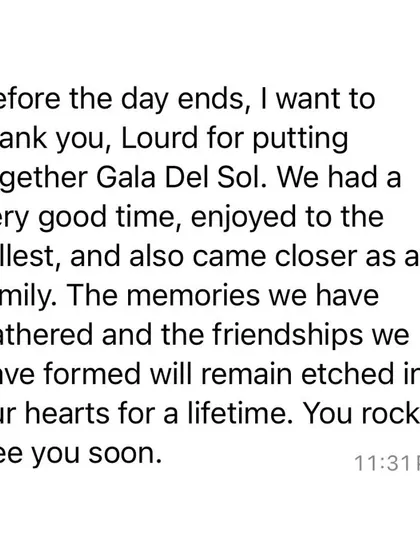 Another glowing review from a student about the Gala Del Sol retreat. These memories and friendships are what our community is all about.