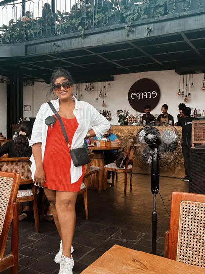 A tangerine kind of glow. This bright orange dress paired with a white shirt was my choice for a sunny day out. Don't be afraid to embrace bold colors in your casual wardrobe.
