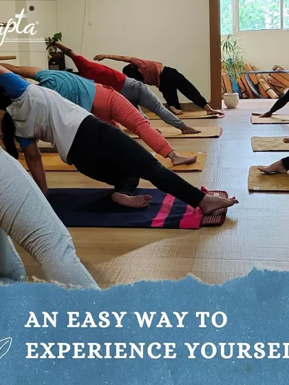 This image captures the essence of our group classes: a simple, effective way to connect with and experience yourself.