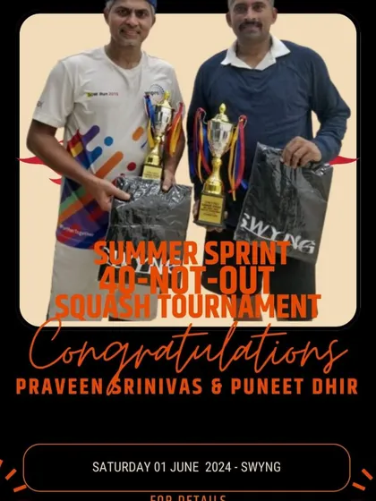 We also host events for different age categories, like this '40-Not-Out' tournament for our veteran players, proving that competitive fire never fades.