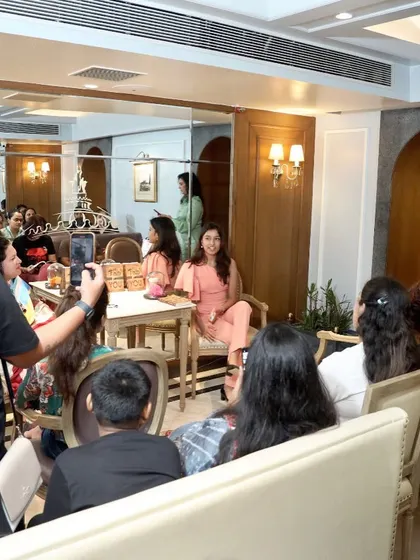 Here is another view of the interactive session at the "i-spy" book launch. It was a full house, with everyone keen to hear from both the new author and her experienced mentor.