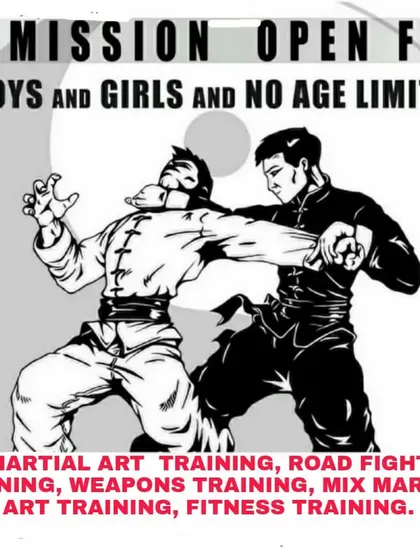 Admission is open for everyone, boys and girls, with no age limits. We offer martial art training, road fight training, weapons, mix martial arts, and fitness. Join us.