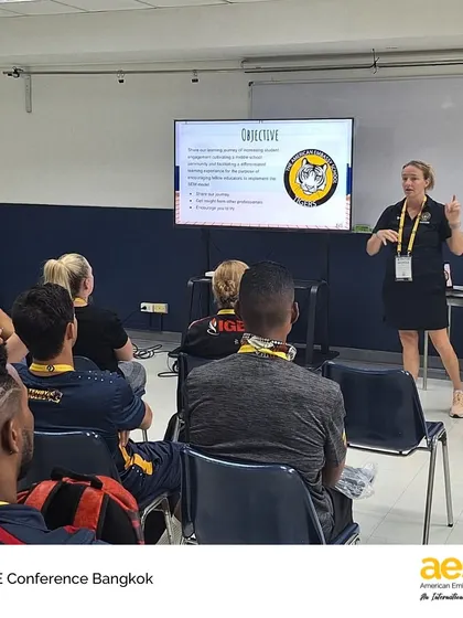 Members of our Health and Physical Education teams present at the PHASE conference in Bangkok. We are proud to have our educators share their expertise in well-being and student agency on a global stage.