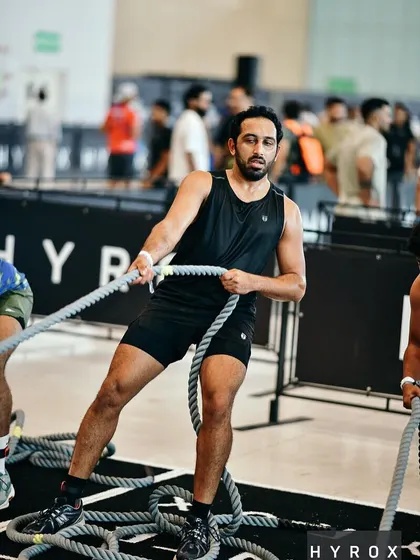 The rope pull is another challenging station at Hyrox. It requires a strong grip, a powerful back, and a lot of determination.