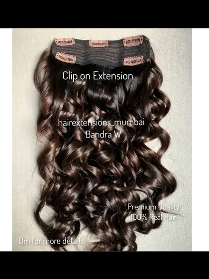 This is a curly volumizer clip-on extension. It's a single piece that adds incredible volume and beautiful curls.