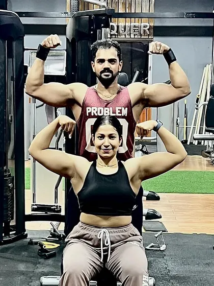 Meet my partner in life and fitness, Anjali. We often team up to lead sessions, bringing double the energy and fun, especially for our popular Aqua Zumba classes.