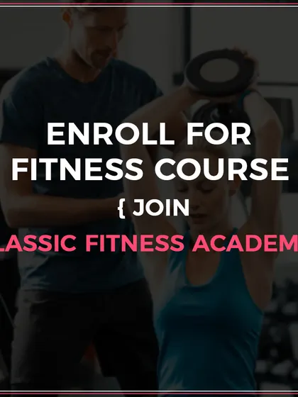 To succeed, you must enroll in a quality fitness course. Join us to start your journey.