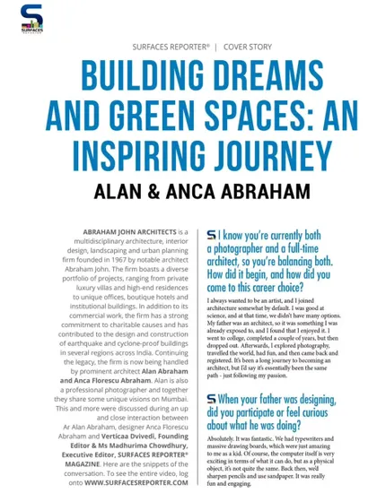 An article where we discuss our design journey, balancing architecture and photography, and the early influences that shaped our practice. It's about following your passion.