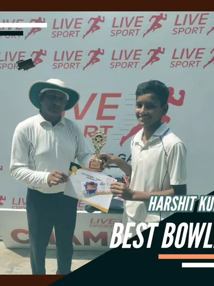 Harshit Kumar awarded Best Bowler. It's great to see our young pacers and spinners dominate the opposition.