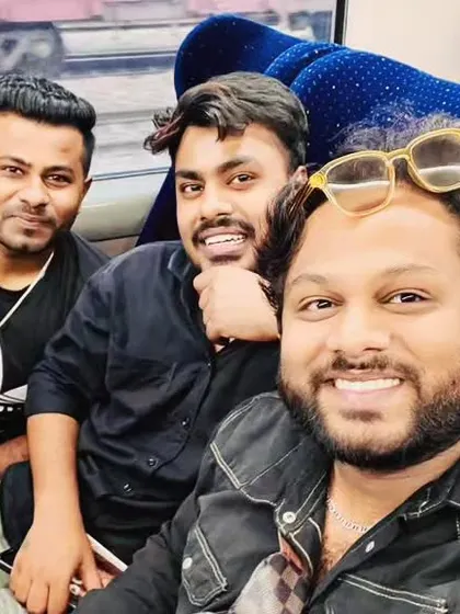 Traveling to Varanasi with my bandmates from Saaz-e-Mehfil. The journey is part of the adventure.