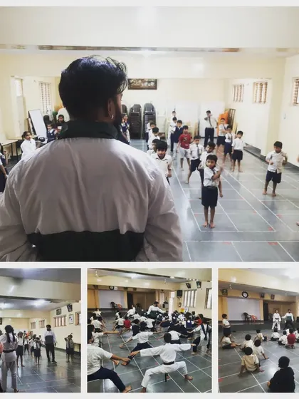 Here are some scenes from our classes at SSM Public School in Thyagarajanagar. We believe in starting young to build a strong foundation of discipline and respect.