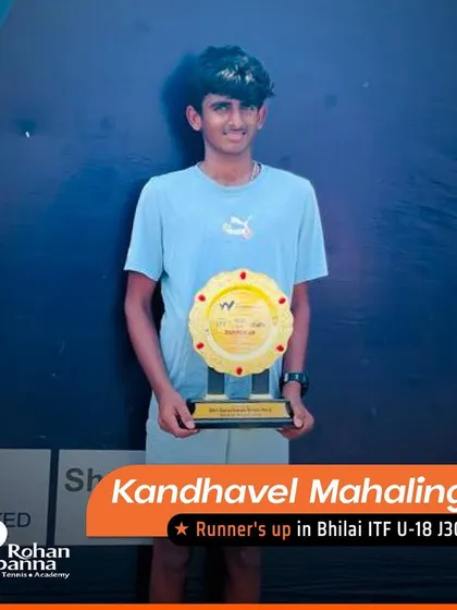 We congratulate our student, Kandhavel Mahalingam, for his excellent performance as the runner-up in the singles category at the Bhilai ITF U-18 J30 tournament. Well done!