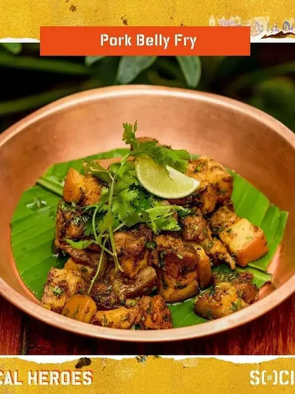 My Pork Belly Fry, as featured during my 'Local Heroes' pop-up with SOCIAL. It's a simple, flavourful dish that highlights the quality of the meat.