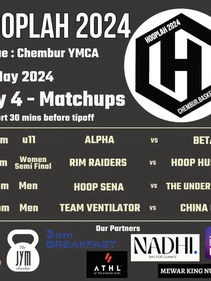 The Day 4 matchups for Hooplah '24, featuring the women's semi-final.