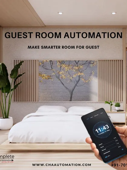 Make a smarter room for your guests. Guest room automation allows visitors to easily control their environment from a simple app interface, providing a modern and welcoming hospitality experience.