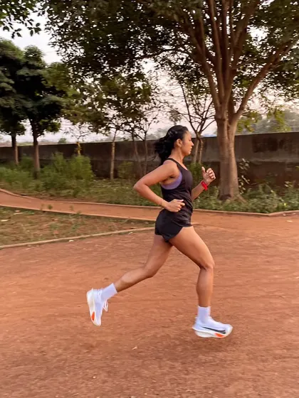 Testing out the new Nike Alphafly 3 prototype shoes. Proper gear is important, but it's the consistent training that makes you fast.