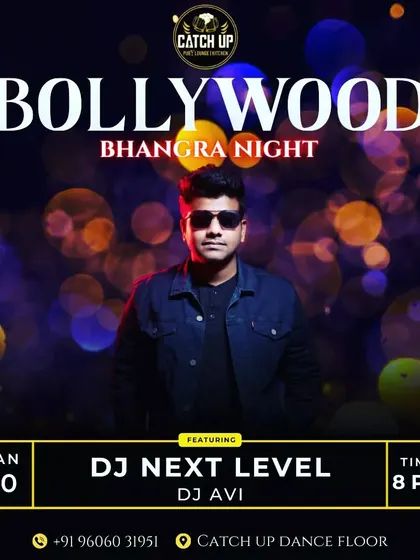 A Bollywood Bhangra Night at Catch Up. These posters clearly communicate the music genre, ensuring I attract the right crowd for the night.