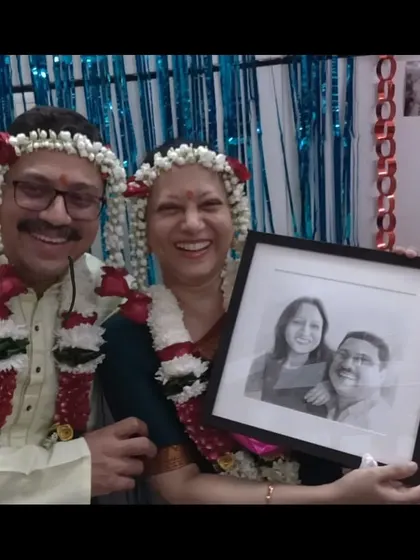 Seeing the joy on their faces as they received their anniversary portrait is what makes my work so meaningful.