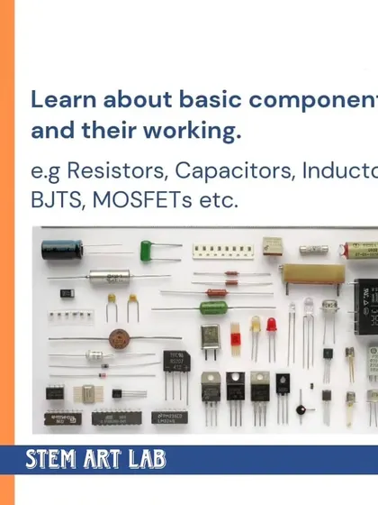 The first step in robotics is to learn about the basic electronic components. My students learn the function of resistors, capacitors, transistors, and more, giving them the foundational knowledge to build anything.