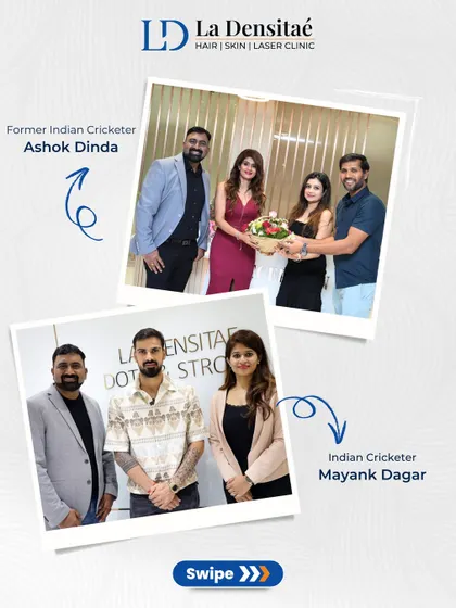 Cricketers like former player Ashok Dinda and current player Mayank Dagar also place their trust in my clinic. This shows that professionals from all fields rely on my expertise for their hair restoration needs.