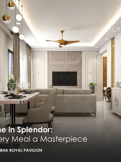 Dine in splendor with this beautifully arranged dining space. The design shows how an open-plan layout can still have distinct, elegant zones for different activities.