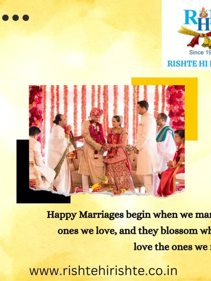 "Happy marriages begin when we marry the ones we love, and they blossom when we love the ones we marry." Let us help you find that love.