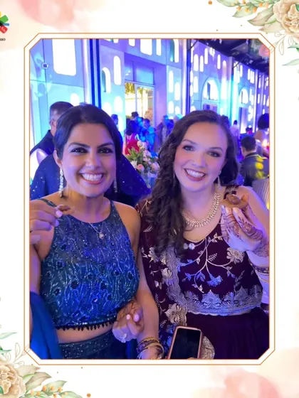 Two guests enjoying our molecular appetizers. Their smiles show the delight and surprise that our innovative creations bring to an event.
