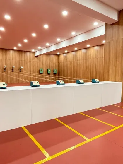Welcome to our professional, air-conditioned shooting range. We've built it to ISSF standards to give you an authentic Olympic sport experience. Safety and quality are my top priorities, ensuring you can focus completely on your shot in a comfortable and secure environment.