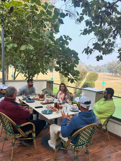 Fueling up before a team golf session. Groups can gather at the cafe for coffee and strategy talks, blending work and play seamlessly.