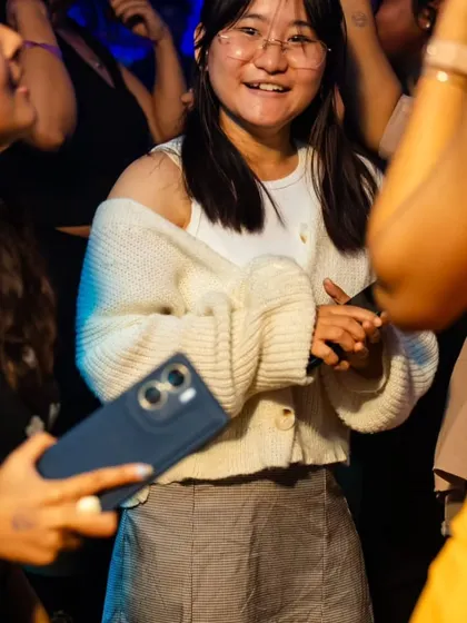 A happy face in the crowd during the Republic Day Bash 2025 at Nolimmits.