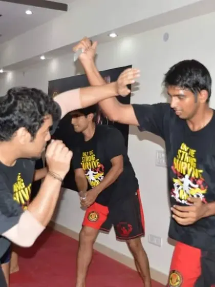 It starts with the basics. This is where it all began, drilling fundamental blocking and striking techniques to build a solid defensive foundation.