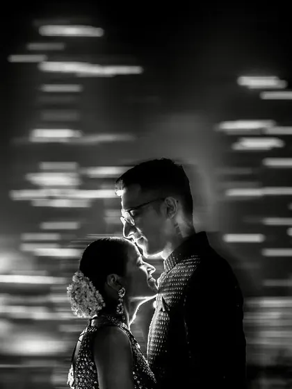 The same motion-blur concept, this black and white image feels like a quiet moment of calm in the midst of a chaotic world.