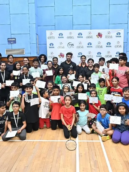 A large group photo of all the kids who participated in our Intra-Academy Tournament at MCA, BKC, a day of fun and friendly competition.
