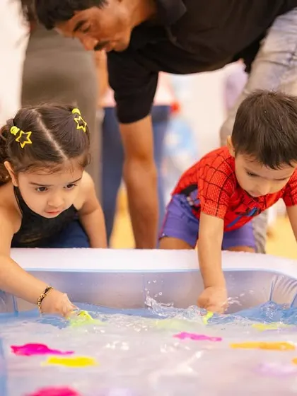 Even the littlest guests had their own fun with a dedicated water play area, ensuring everyone was included in the 'Under the Sea' theme.