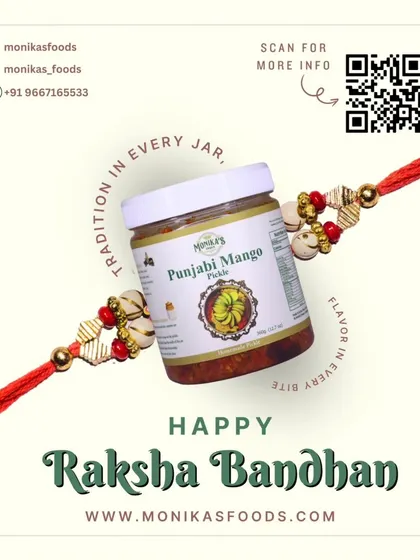 Wishing everyone a very Happy Raksha Bandhan. May the bond of love be as strong and flavourful as my pickles. A jar of homemade achaar makes for a wonderful, traditional gift.