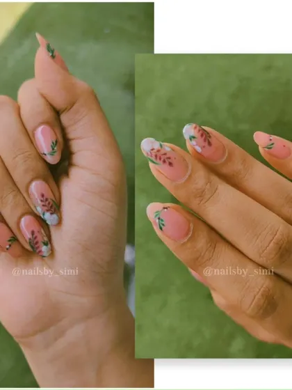 A simple and pretty floral design with delicate, hand-painted lavender sprigs.