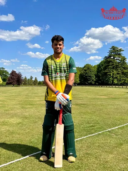Hitesh Chauhan representing the spirit of Achievers in the UK. We believe in providing our players with opportunities to test their skills in different conditions and grow as cricketers.
